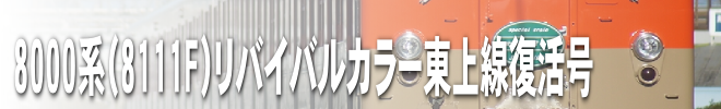 8000系（8111F）リバイバルカラー東上線復活号